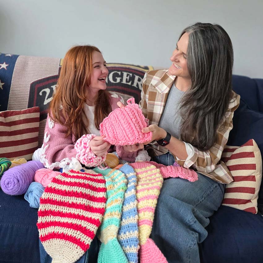 Crocheting for a Cause: A Mother & Daughter Turning Purpose into Action. By Jackie and Charlie Giunta